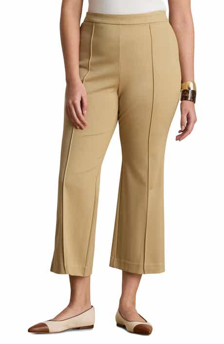 Ankle Flare Twill Pants