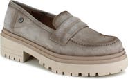 National Comfort Rosalia Water Resistant Suede Lug Sole Loafer