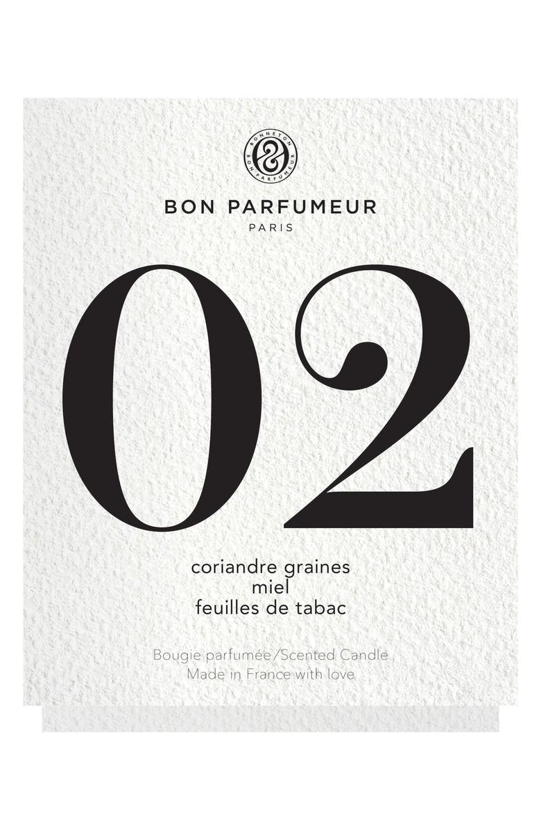 Bon Parfumeur Candle 02 Coriander Seed, Honey & Tobacco Scented Candle, Alternate, color,