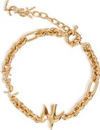 Saint Laurent Dove Charm Chain Bracelet