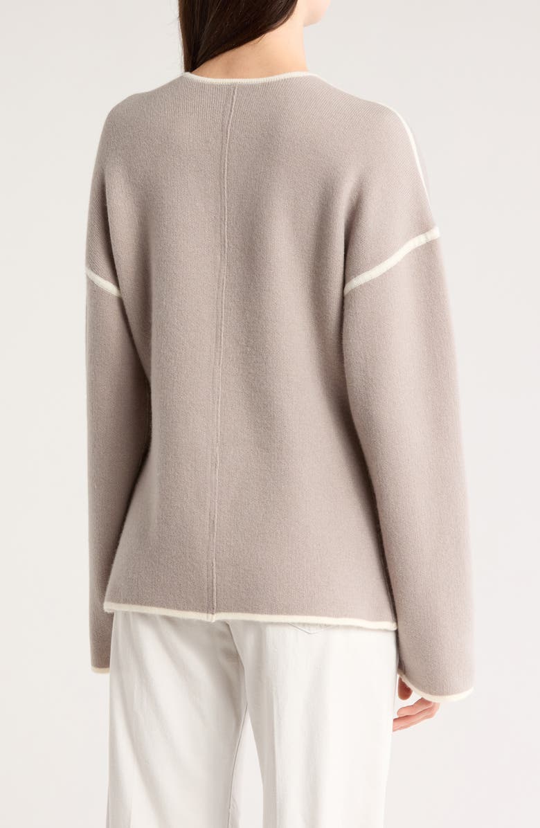 Derek Lam 10 Crosby Maslin Reversible Double Face Stretch Wool & Cashmere Coat, Alternate, color,