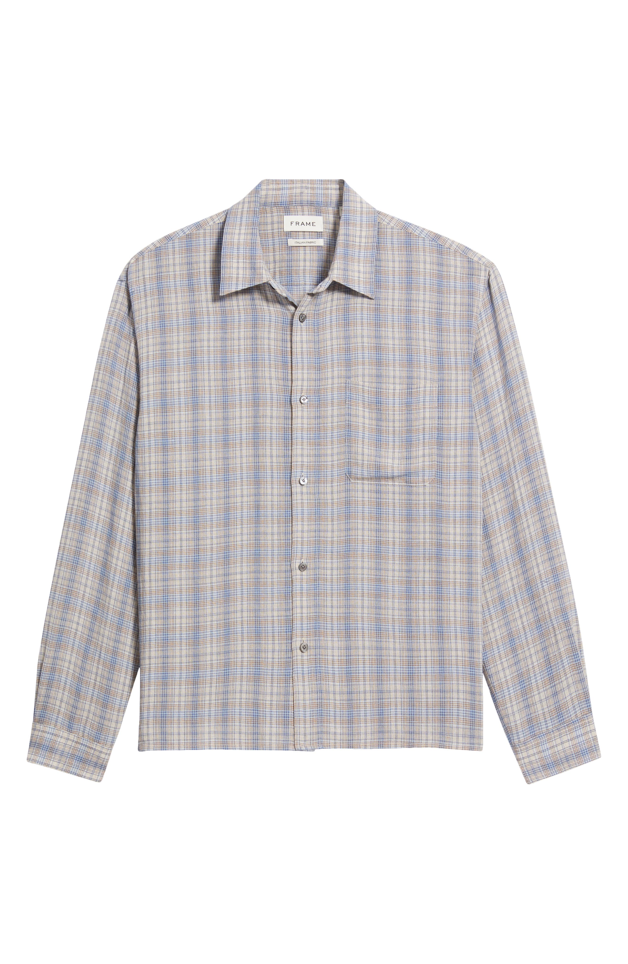 open weave dress shirt FRAME Women's Open Weave Shirt | Dark Navy | Cotton