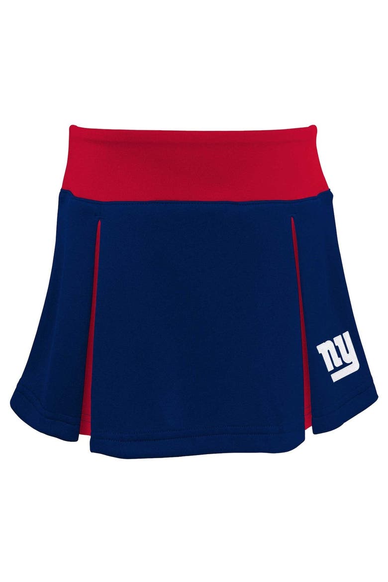 Girls Youth Royal New York Giants Spirit Two-Piece Cheerleader Set, Alternate, color, Royal