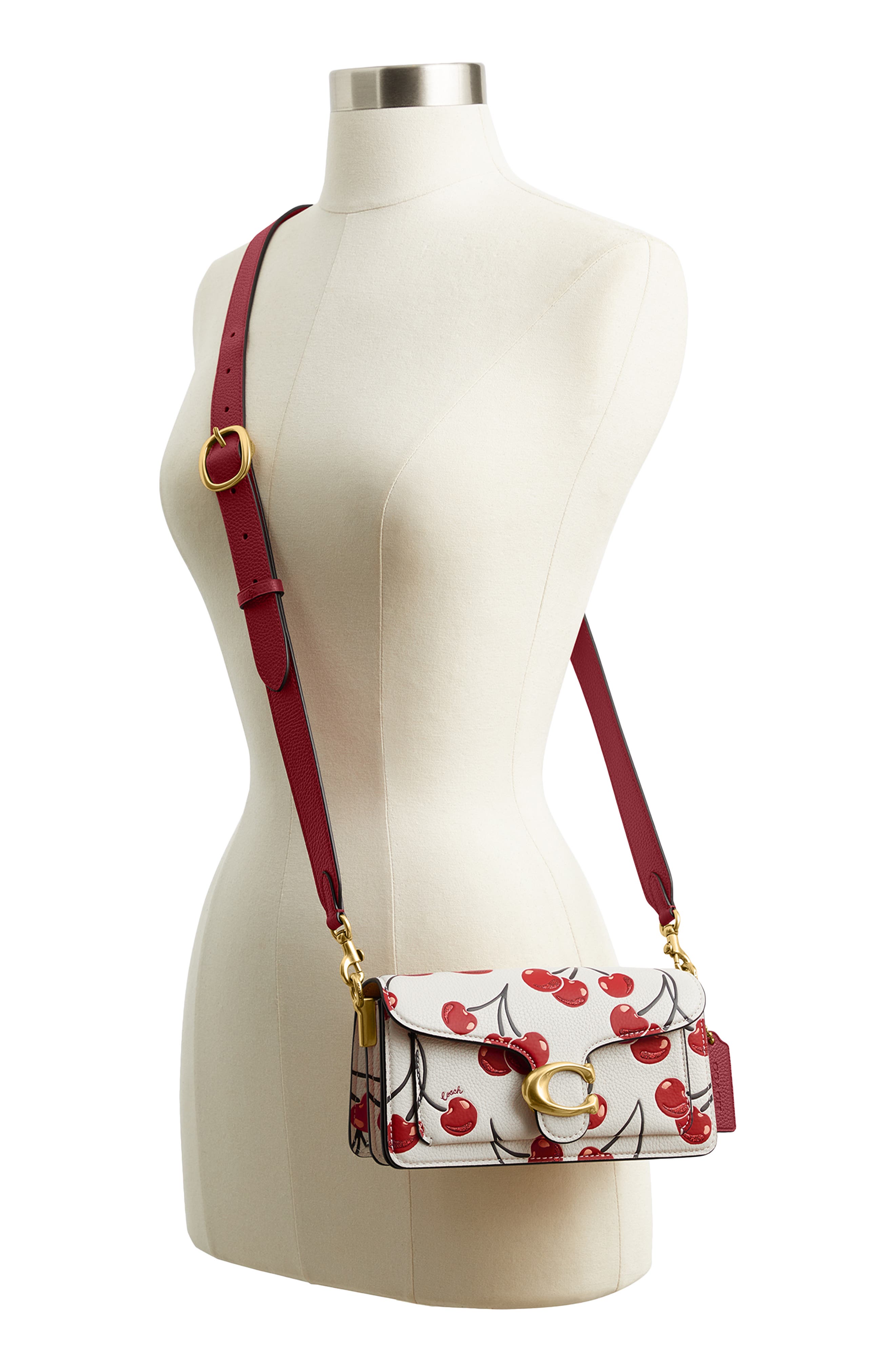 COACH Tabby Shoulder Bag 20 With Cherry Print, Alternate, color, 