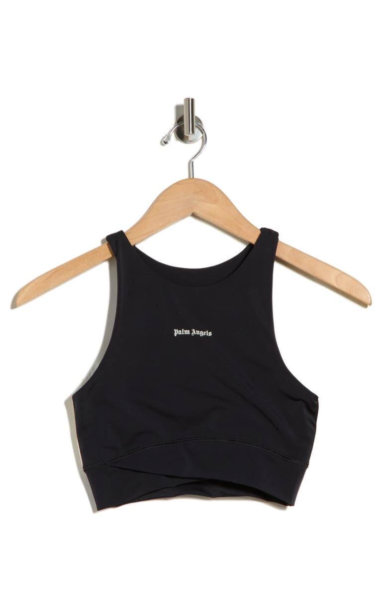 Palm Angels Logo Graphic Tank Top, Main, color, Black White