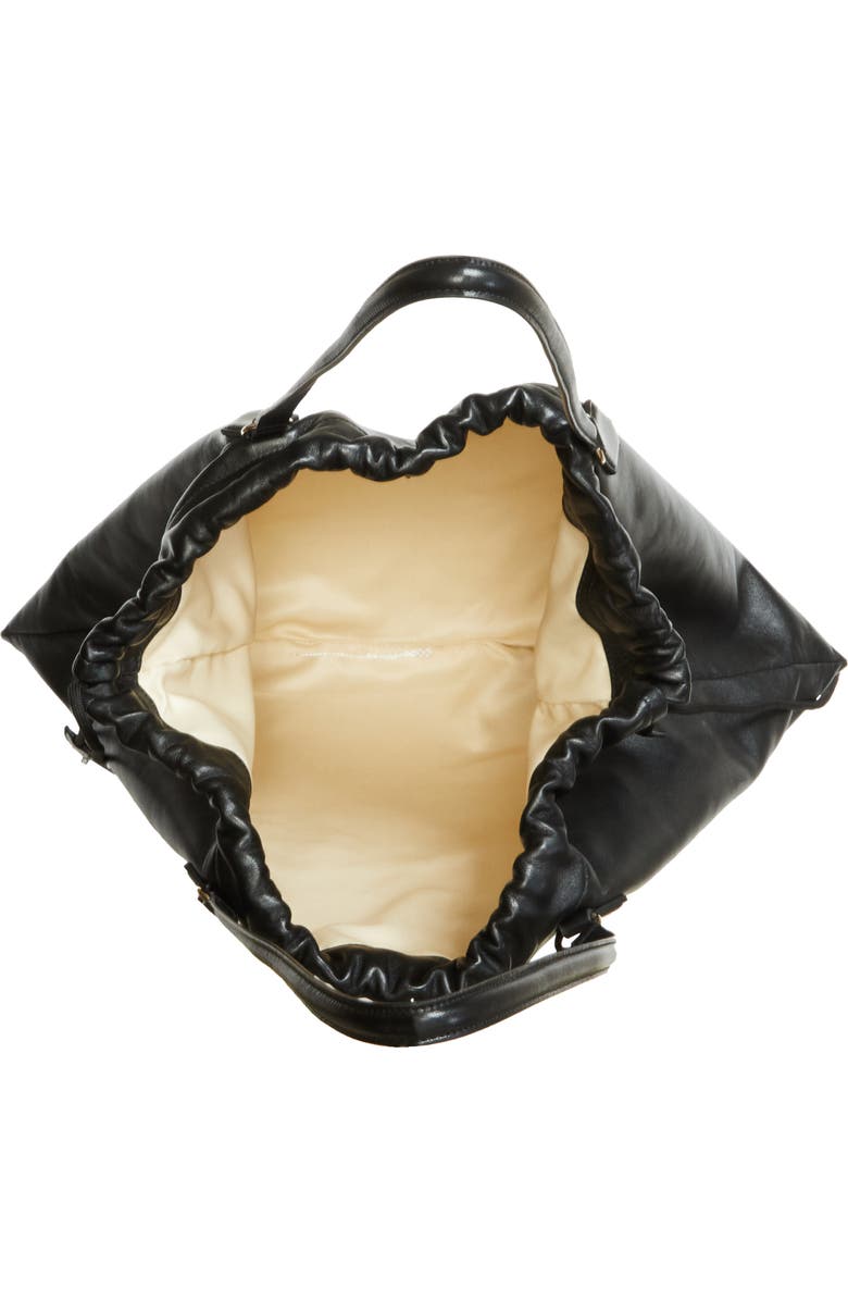 Jimmy Choo Large Drawstring Leather Tote, Alternate, color,
