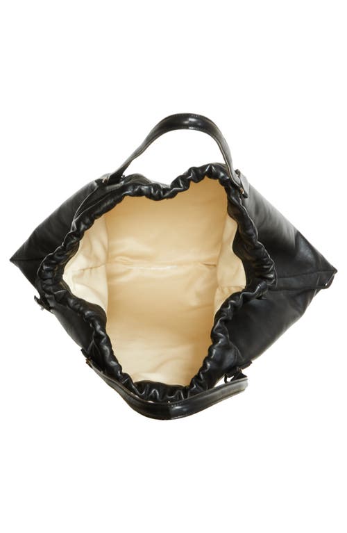Jimmy Choo Large Drawstring Leather Tote Bag