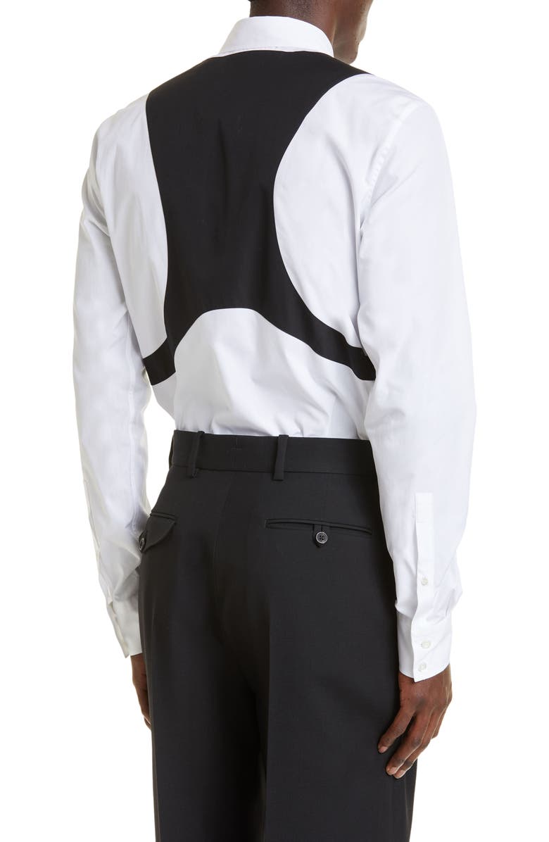 McQueen Harness Detail Button-Up Shirt, Alternate, color, 