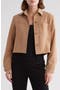 Quilted Faux Fur Mixed Media Jacket