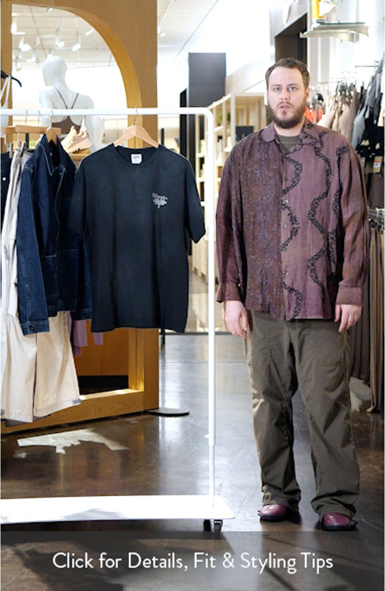 North Star Logo Embroidered Cotton Graphic T-Shirt, sales video thumbnail