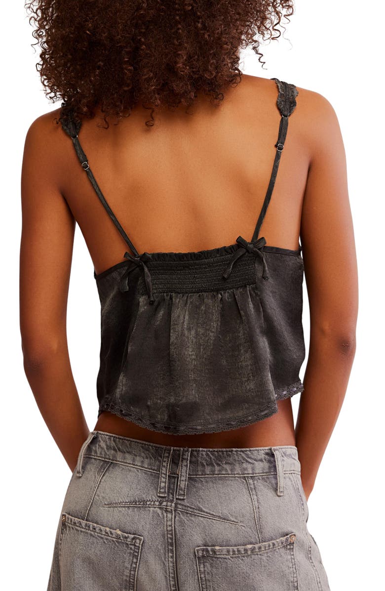 Free People Tell Me More Camisole, Alternate, color, Black
