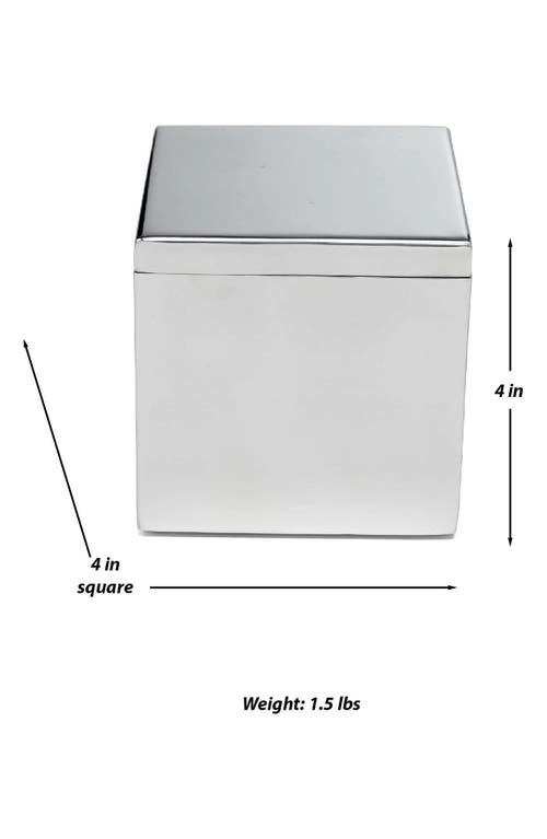 Roselli Trading Company Stainless Steel Canister In Silver