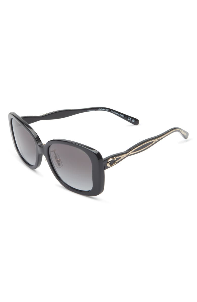 COACH 55mm Butterfly Sunglasses, Alternate, color, 