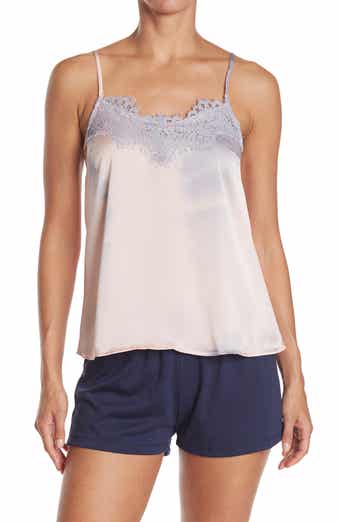 JUST ONE Woven Lace Trim Cami