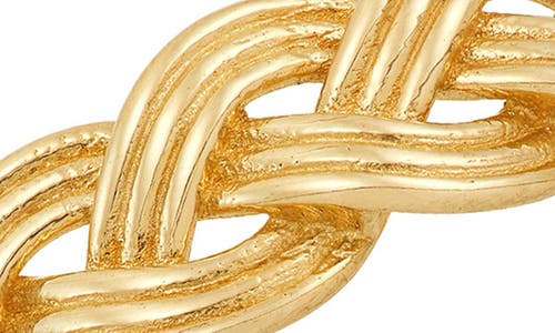 Frankie & Zoe Braided Band Ring In Gold