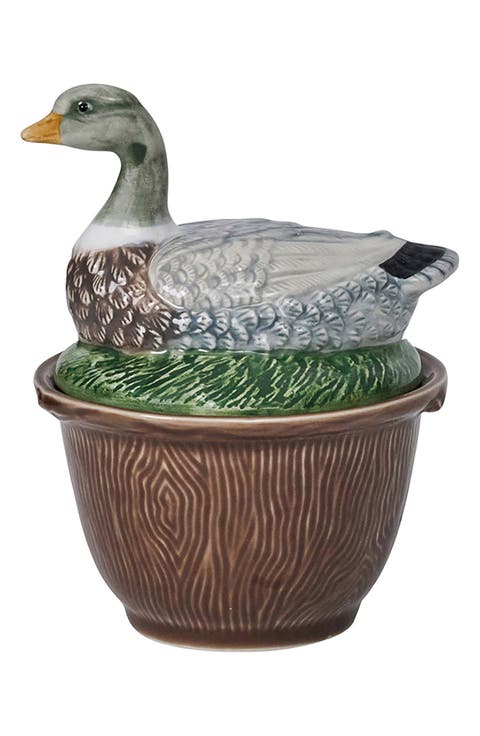 Forest Walk Duck Covered Bowl