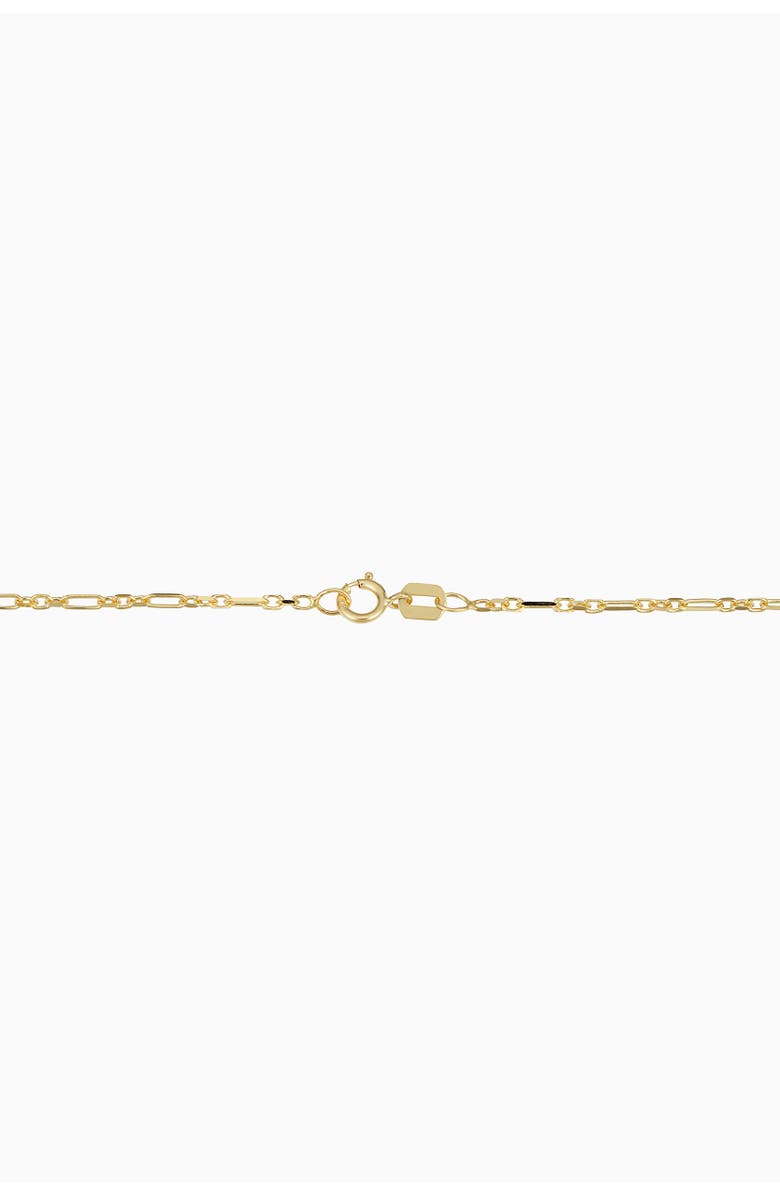 Oradina 14K Yellow Gold All You Need Anklet, Alternate, color, Yellow Gold