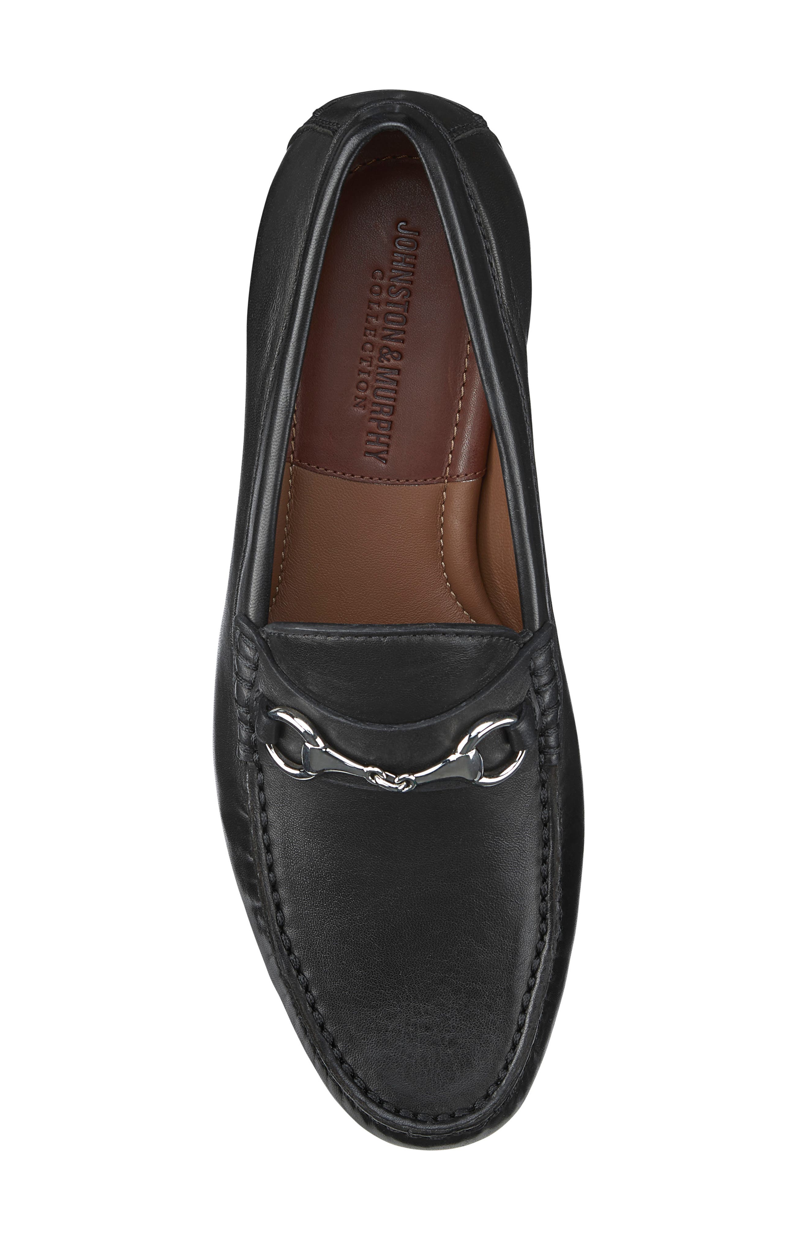 Johnston 
Murphy Baldwin Bit Loafer, Alternate, color, Black Sheepskin