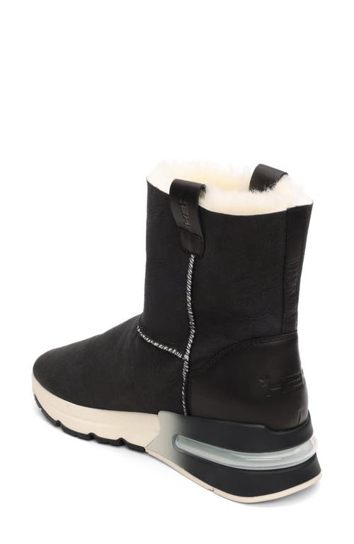 Ash Kyoto Faux Shearling Bootie In Black/black