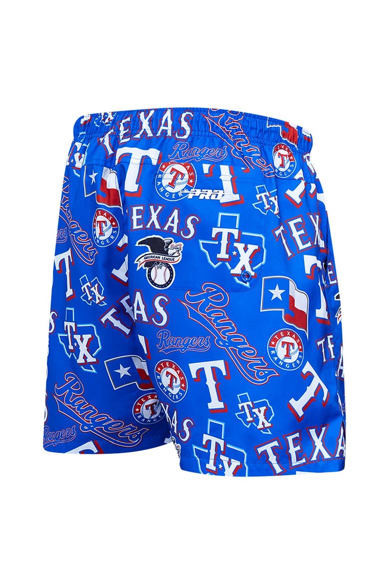 Men's Pro Standard Royal Texas Rangers Toss Logo Woven Shorts, Alternate, color, Royal