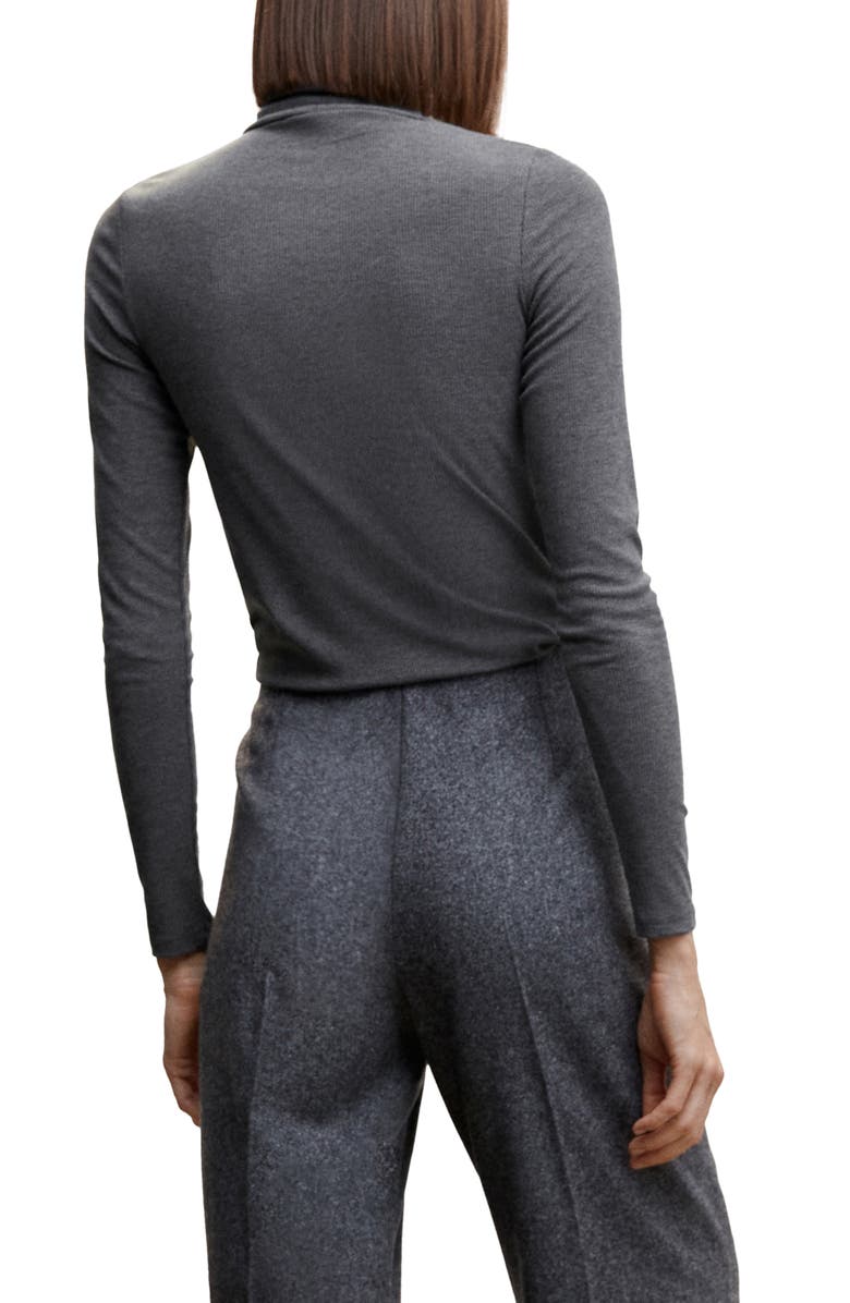 MANGO Turtleneck Long Sleeve T-Shirt, Alternate, color, 