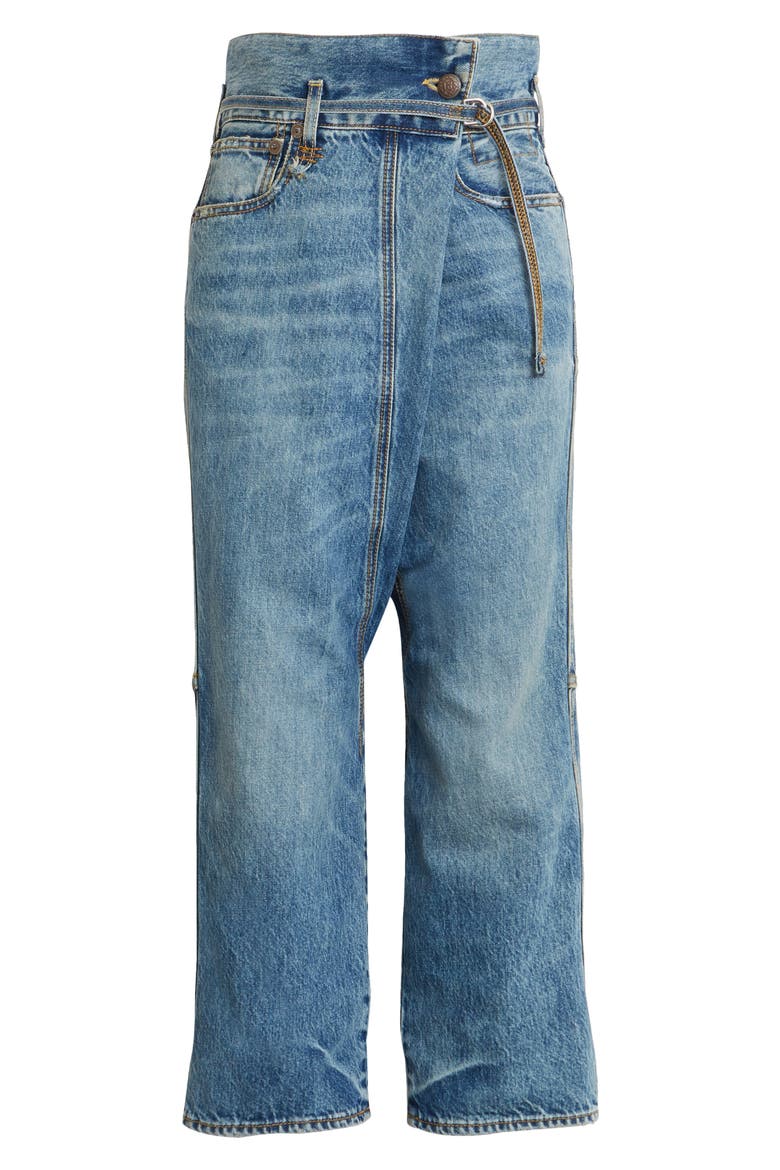 Stanley Crossover Ankle Straight Leg Jeans, Main, color, BENJI BLUE