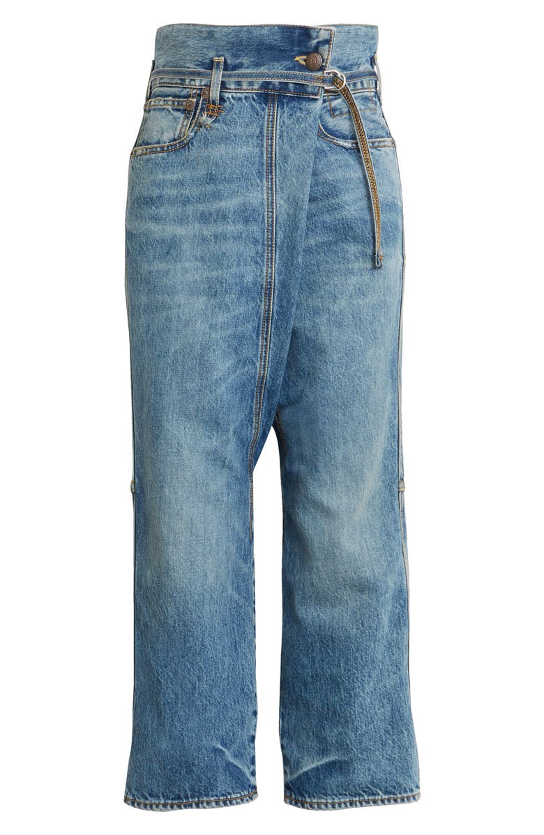 R13 Stanley Crossover Ankle Straight Leg Jeans, Main, color,