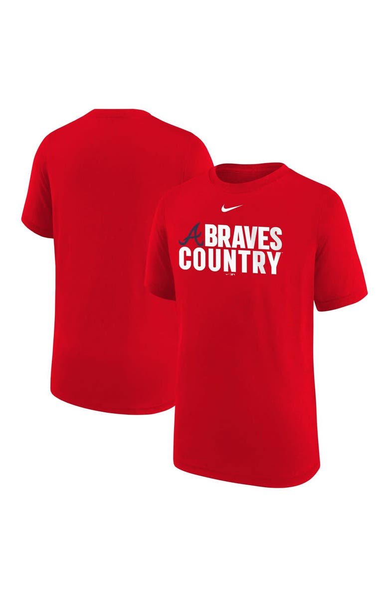 Nike Youth Nike  Red Atlanta Braves Local Legend T-Shirt, Alternate, color, 