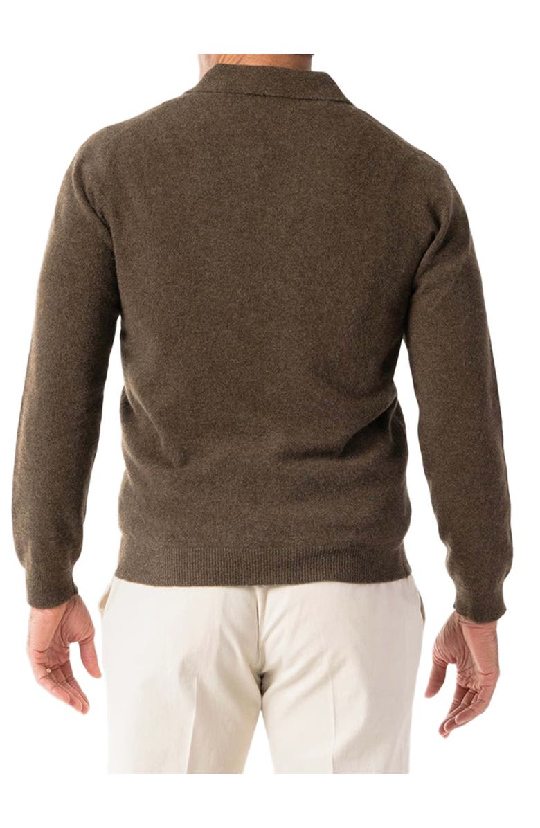 Robert Talbott Parsons Johnny Collar Sweater, Alternate, color, Loden