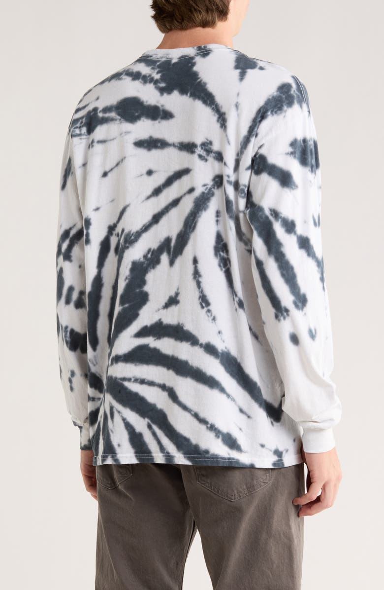 Junk Food Game Time Cardinals Long Sleeve T-Shirt, Alternate, color, True Black Tie-Dye