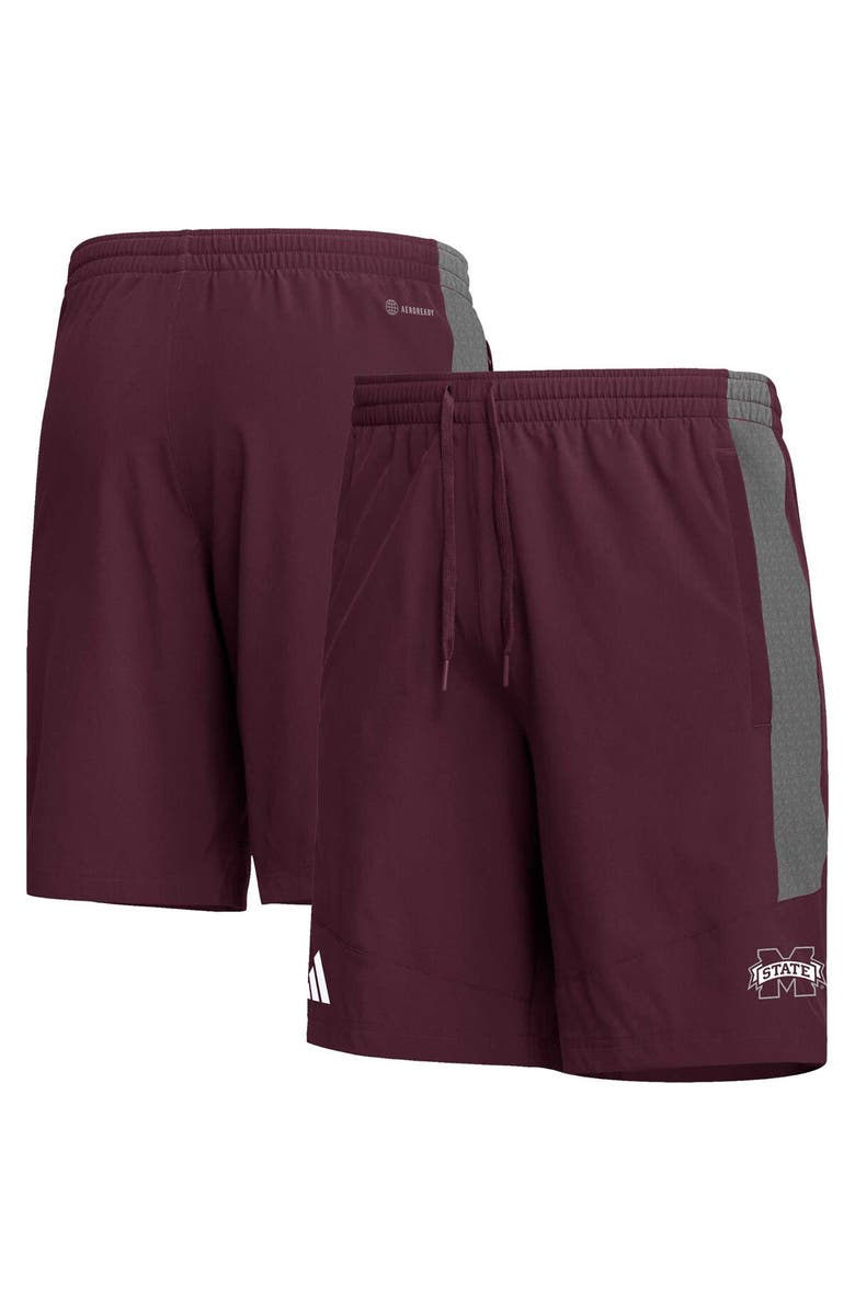 adidas Men's adidas Maroon Mississippi State Bulldogs AEROREADY Shorts, Alternate, color, Maroon