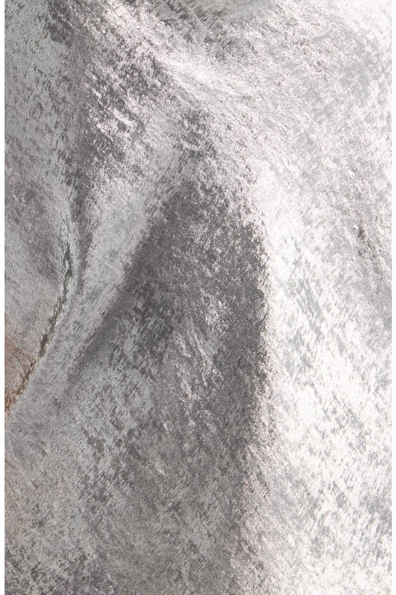 Metallic Cowl Neck Top, Alternate, color, SILVER