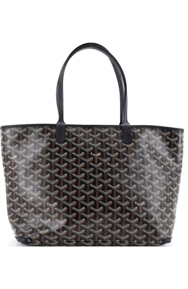 Pre-Owned Goyard Artois Tote Coated Canvas PM, Main, color, Black