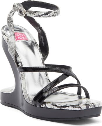 Mama Mia Cutout Wedge Sandal