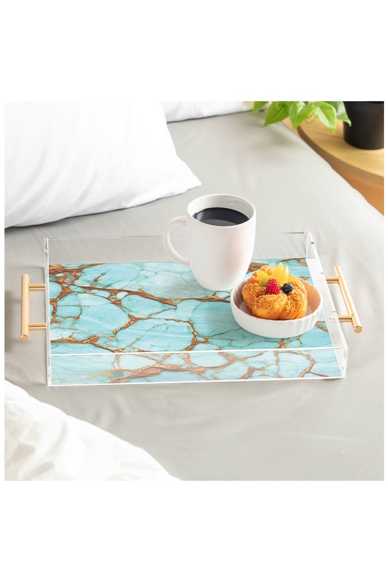 Turquoise Print Tray, Alternate, color, TURQUOISE