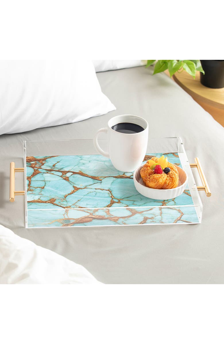 Turquoise Print Tray
