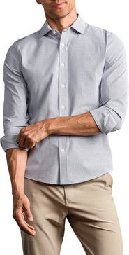 Rhone State of Mind Grid Check Slim Fit Button-Up Shirt