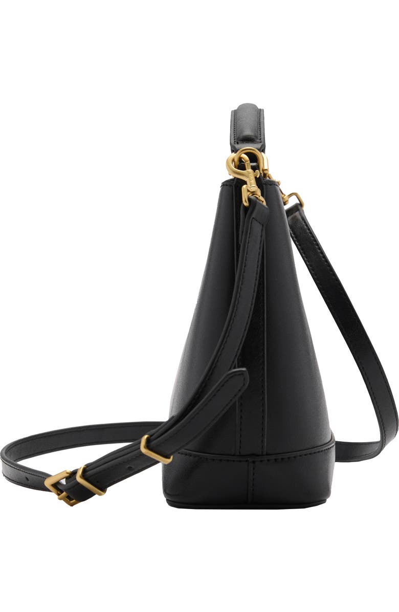MANGO Mini Faux Leather Shopper Bag, Alternate, color,