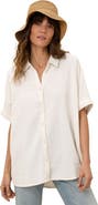 Pact Organic Cotton Coastal Double Gauze Oversized Shirt