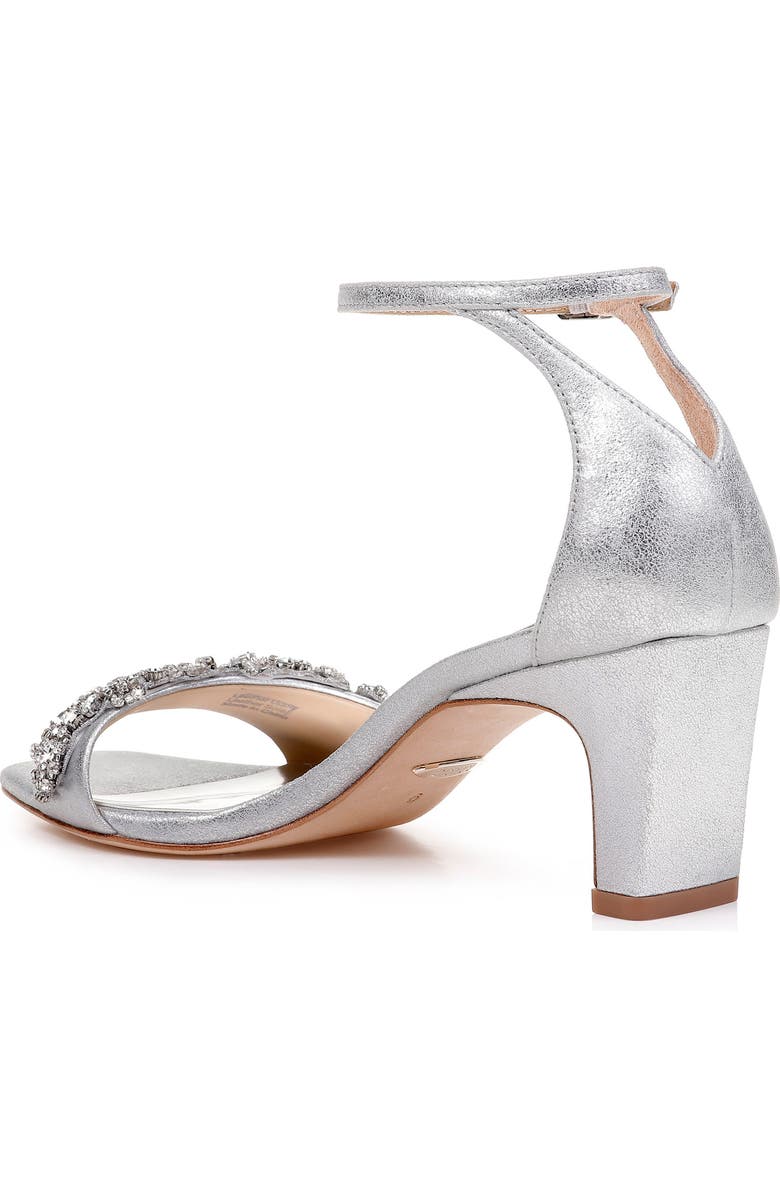 Badgley Mischka Collection Badgley Mischka Alison Crystal Embellished Ankle Strap Sandal, Alternate, color,
