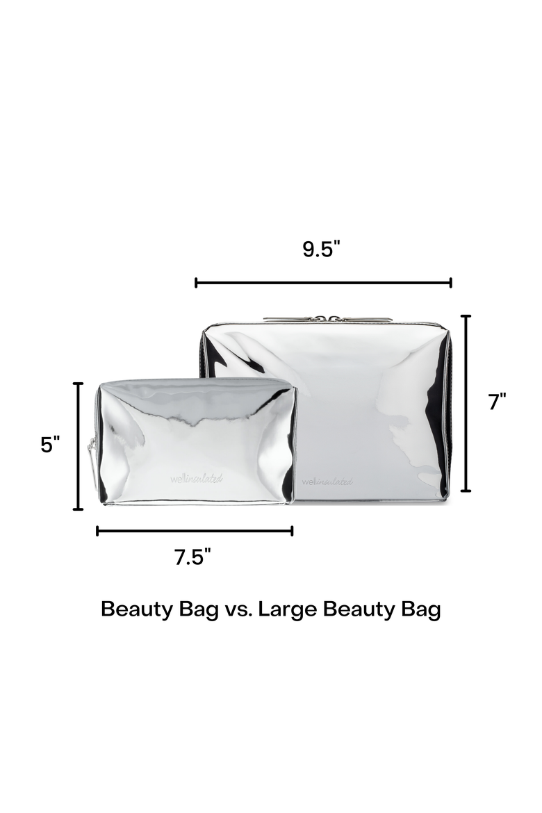 Limited Edition Performance Beauty Bag, Alternate, color, Silver / Lilac