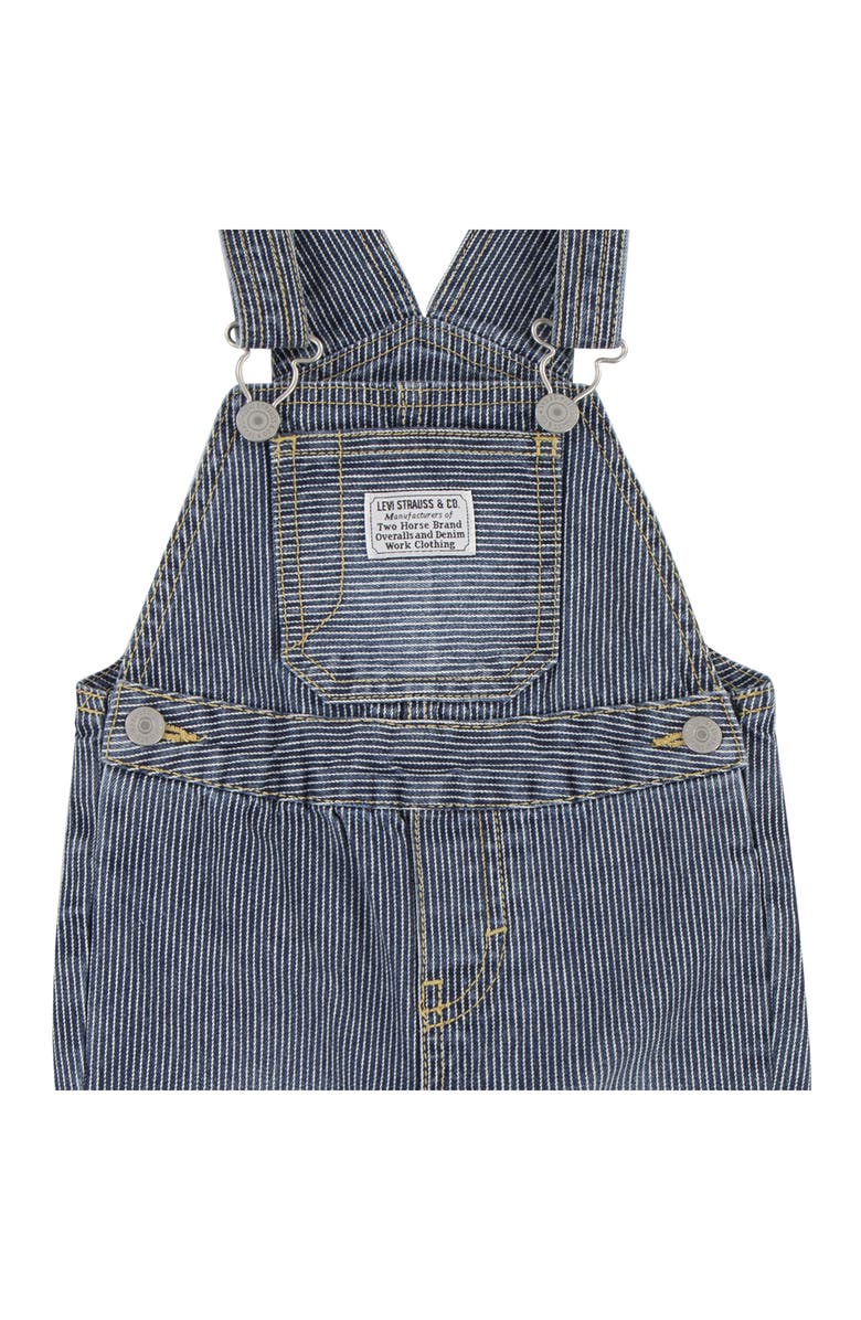 Levi's Railroad Stripe Cotton Overalls, Alternate, color, Yucatan