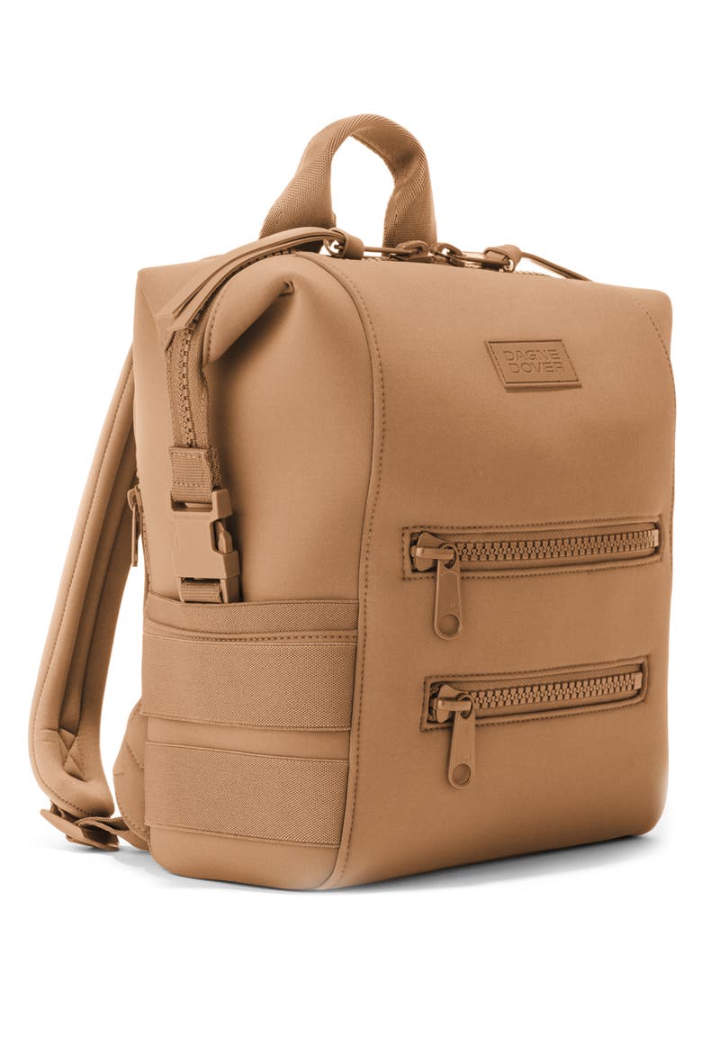 Indi Small Neoprene Diaper Backpack, Alternate, color, CAMEL