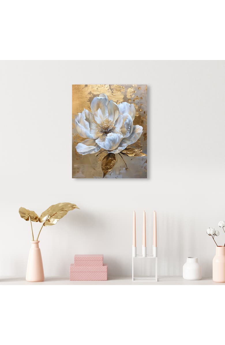 Wynwood Studio Athena's Flower Canvas Wall Art, Alternate, color, Gold