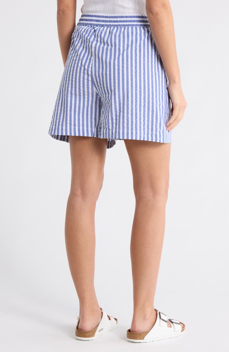 Tommy Bahama Frond Harbor Stripe 5-Inch Shorts, Alternate, color, Cobalt Haze