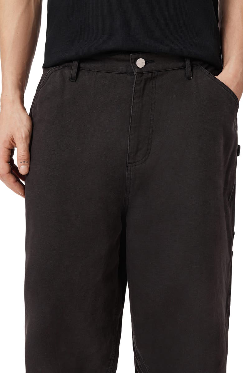 AllSaints Jackson Barrel Leg Trousers, Alternate, color, Tanner Black