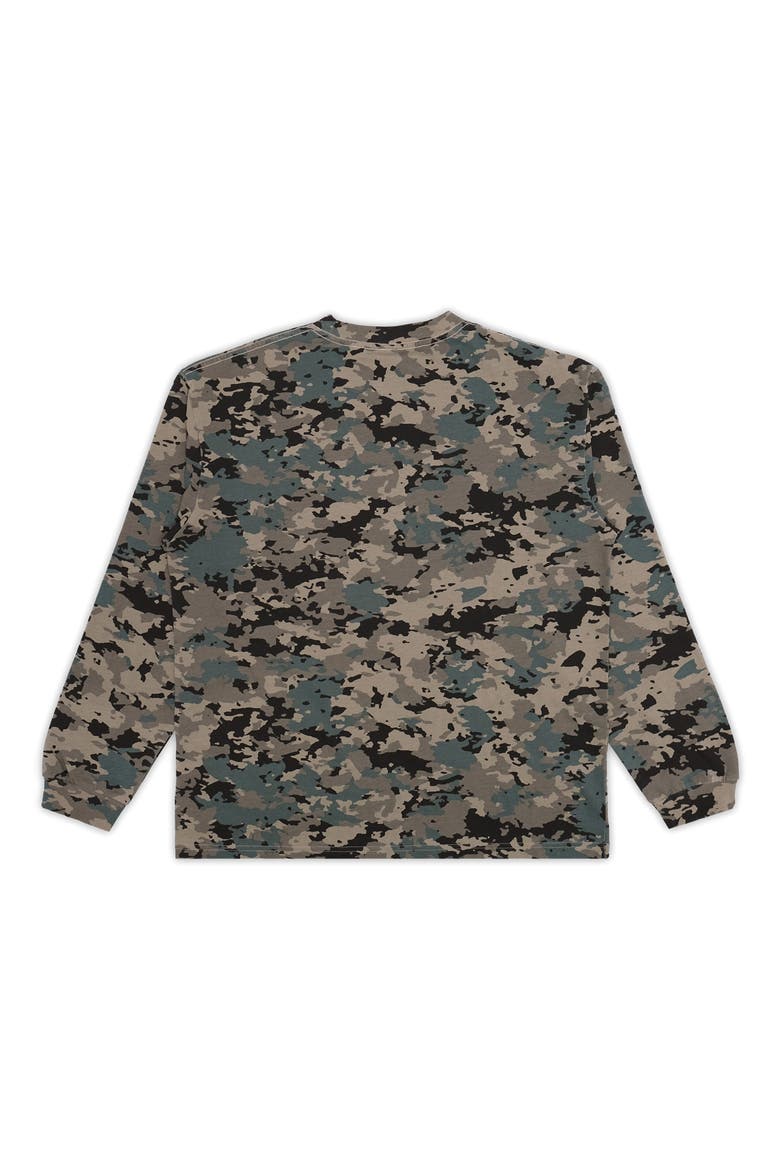 Payson Camo Long Sleeve Cotton T-Shirt, Alternate, color, CAMO