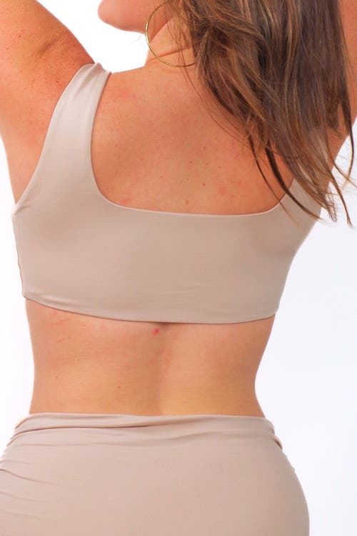 Shop Mary Mercedes Amelia 2-way Bikini Top In Cream