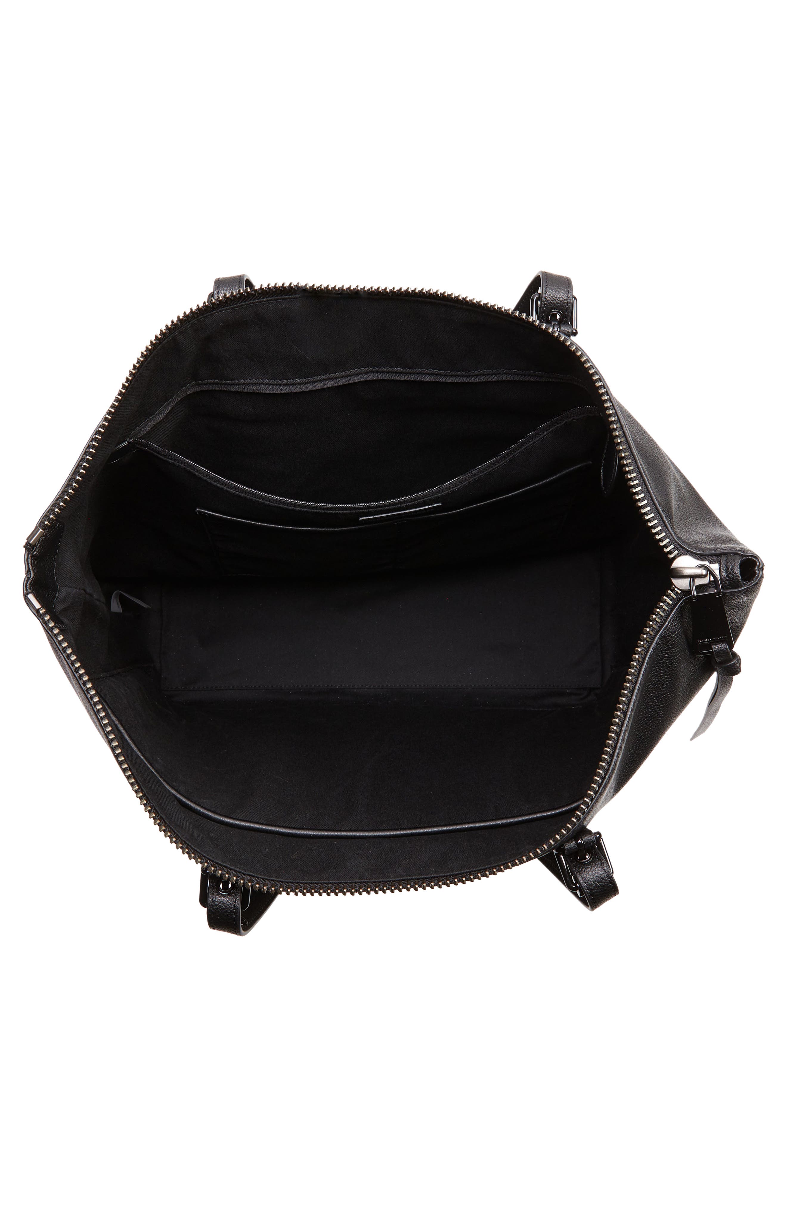 Rebecca Minkoff Chunky Leather Zip Tote, Alternate, color, 