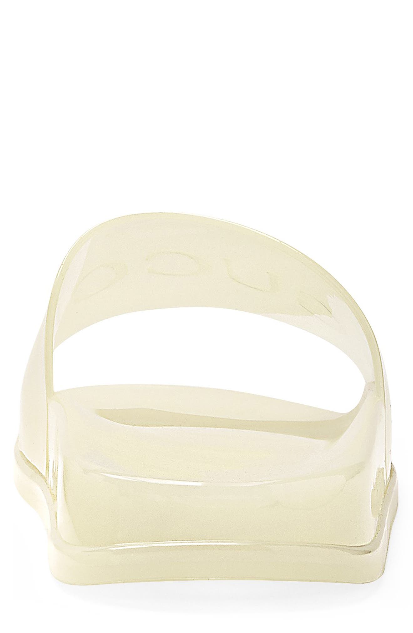 Pursuit Logo Slide Sandal, Alternate, color, GLOW IN THE DARK